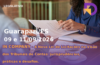 IN COMPANY (CM GUARAPARI) - A Nova Lei de Licita��es na Vis�o dos  Tribunais de Contas: jurisprud�ncias, pr�ticas e desafios